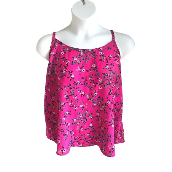 torrid Tops - Y2K Style Pink Floral Tank Torrid Size 0 2000s Fashion 90s Baby Boho Feminine